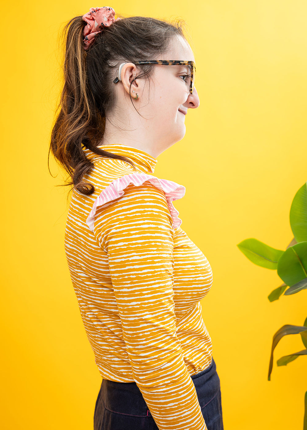 The Honey & Rose Split Ruffle Top-pinclothing.co.uk-pinclothing.co.uk