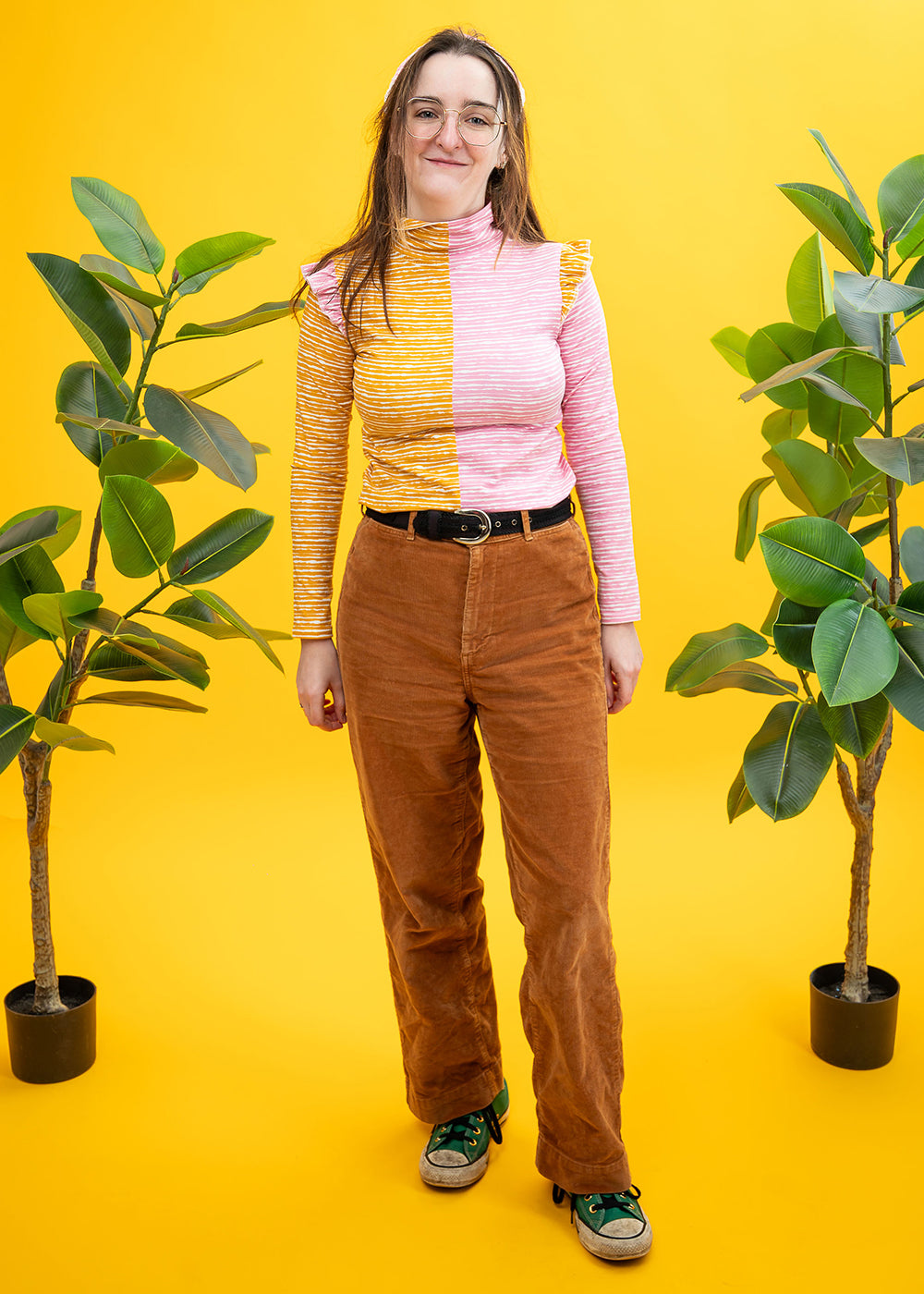 The Honey & Rose Split Ruffle Top-pinclothing.co.uk-pinclothing.co.uk