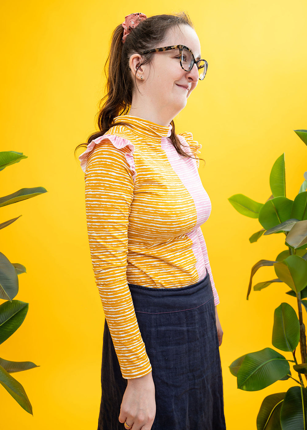 The Honey & Rose Split Ruffle Top-pinclothing.co.uk-pinclothing.co.uk