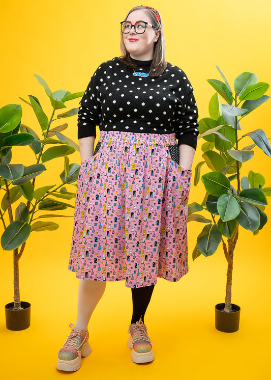 The Museum Of Whimsy Pocket Skirt-pinclothing.co.uk-pinclothing.co.uk