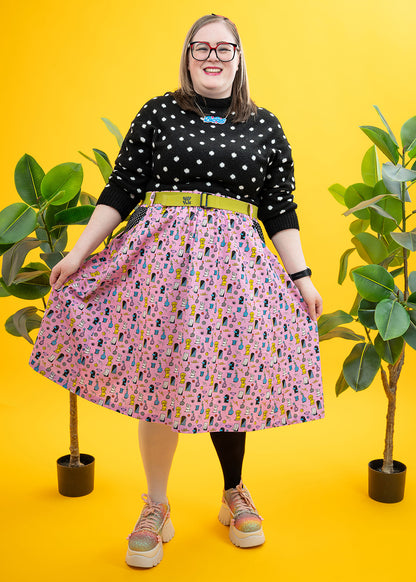 The Museum Of Whimsy Pocket Skirt-pinclothing.co.uk-pinclothing.co.uk
