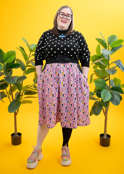 The Museum Of Whimsy Pocket Skirt-pinclothing.co.uk-pinclothing.co.uk