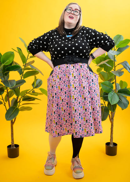 The Museum Of Whimsy Pocket Skirt-pinclothing.co.uk-pinclothing.co.uk