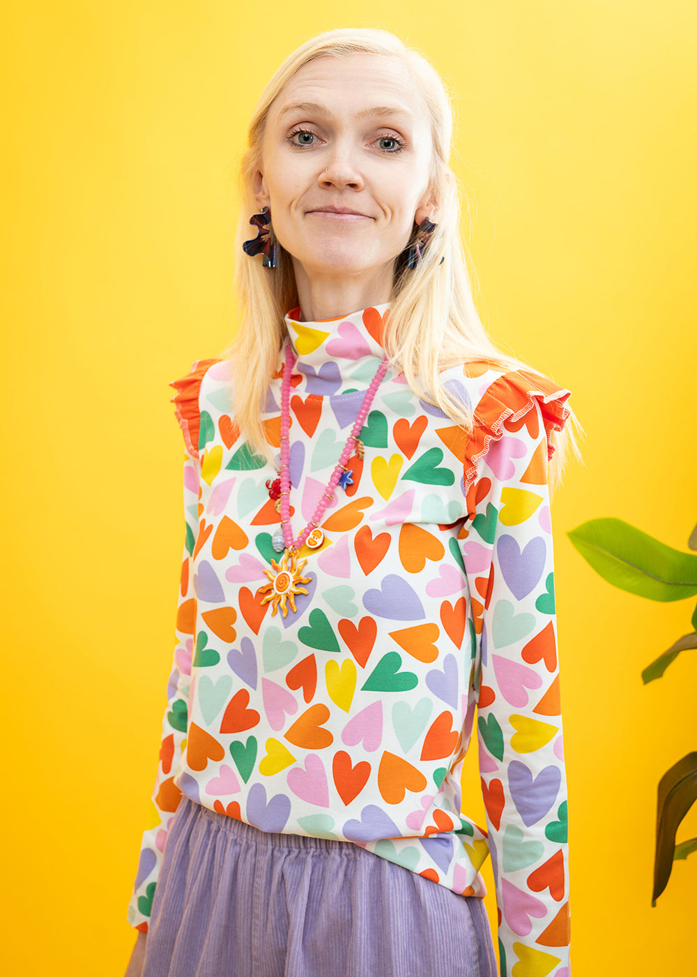 The Sweetheart Ruffle High-Neck Top-pinclothing.co.uk-pinclothing.co.uk