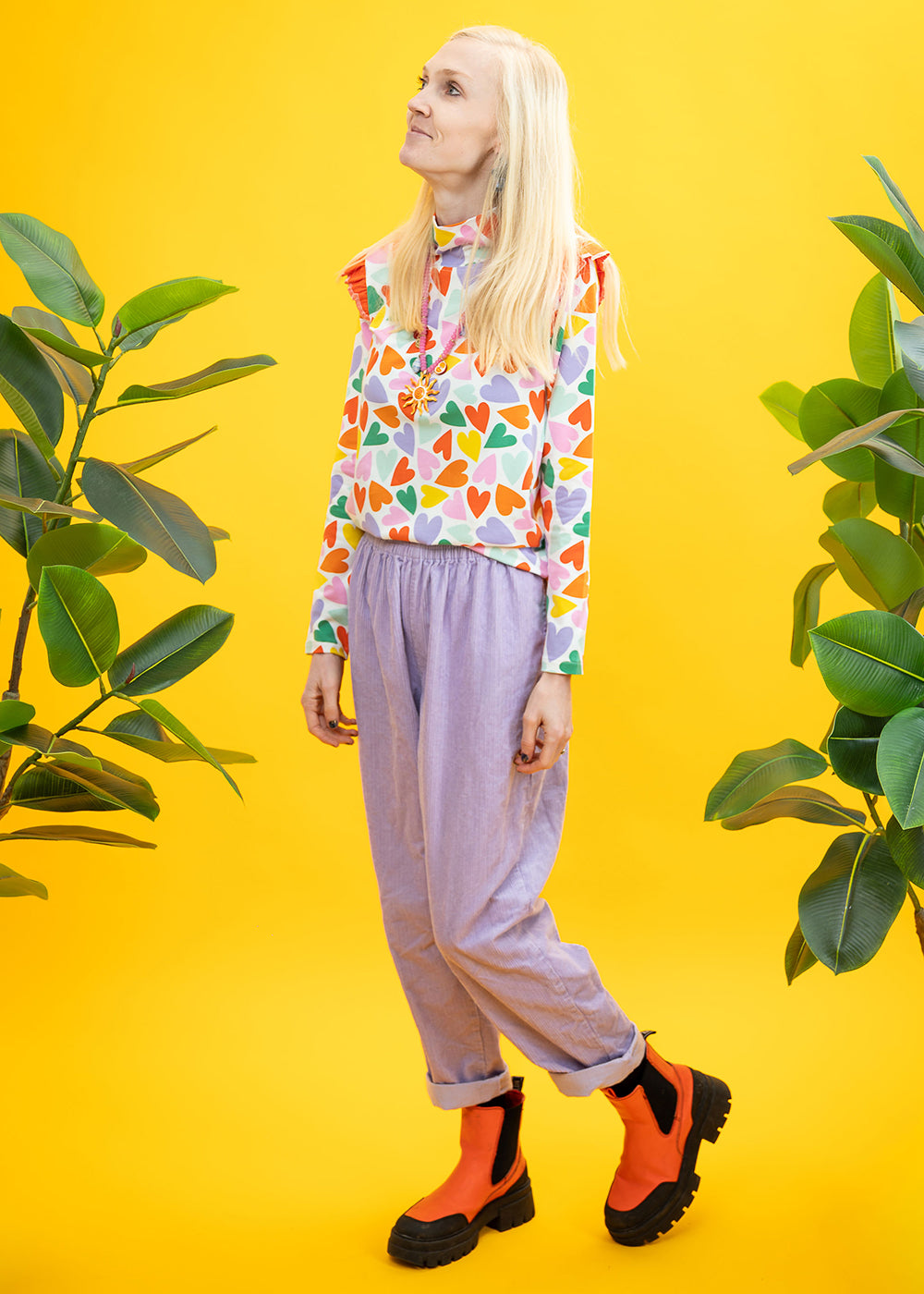 The Sweetheart Ruffle High-Neck Top-pinclothing.co.uk-pinclothing.co.uk