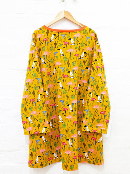 Tropical Paradise Sweatshirt Shift Dress-Pin Clothing-pinclothing.co.uk
