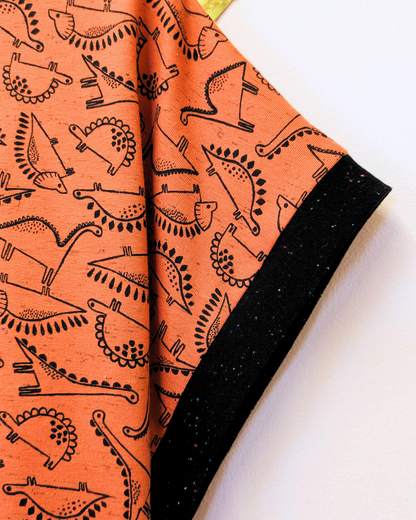 Rust Dinosaurs Boxy Top Size 12 - 14