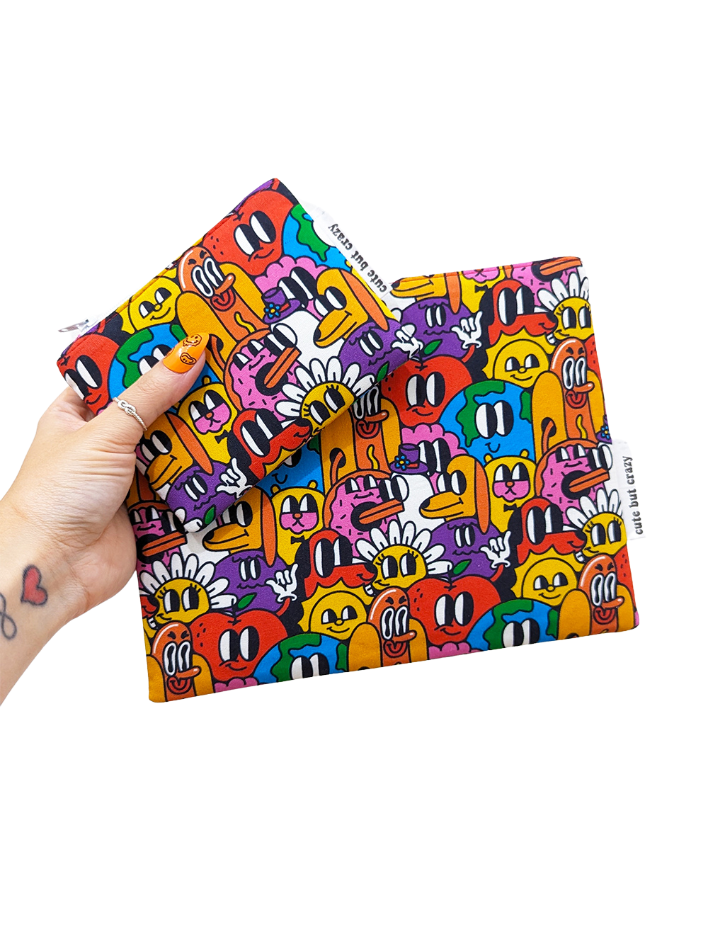 Cartoon Capers Zippered Pouch-Pin Clothing-pinclothing.co.uk