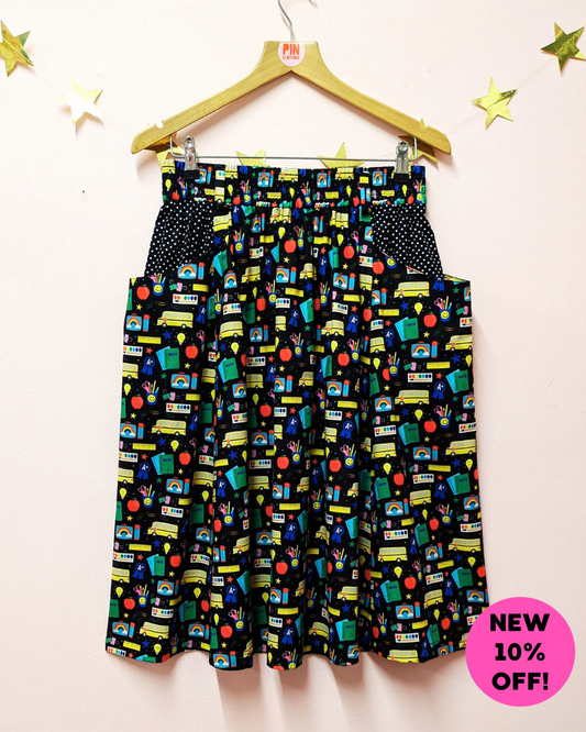 Back to School Pocket Skirt-pinclothing.co.uk-pinclothing.co.uk