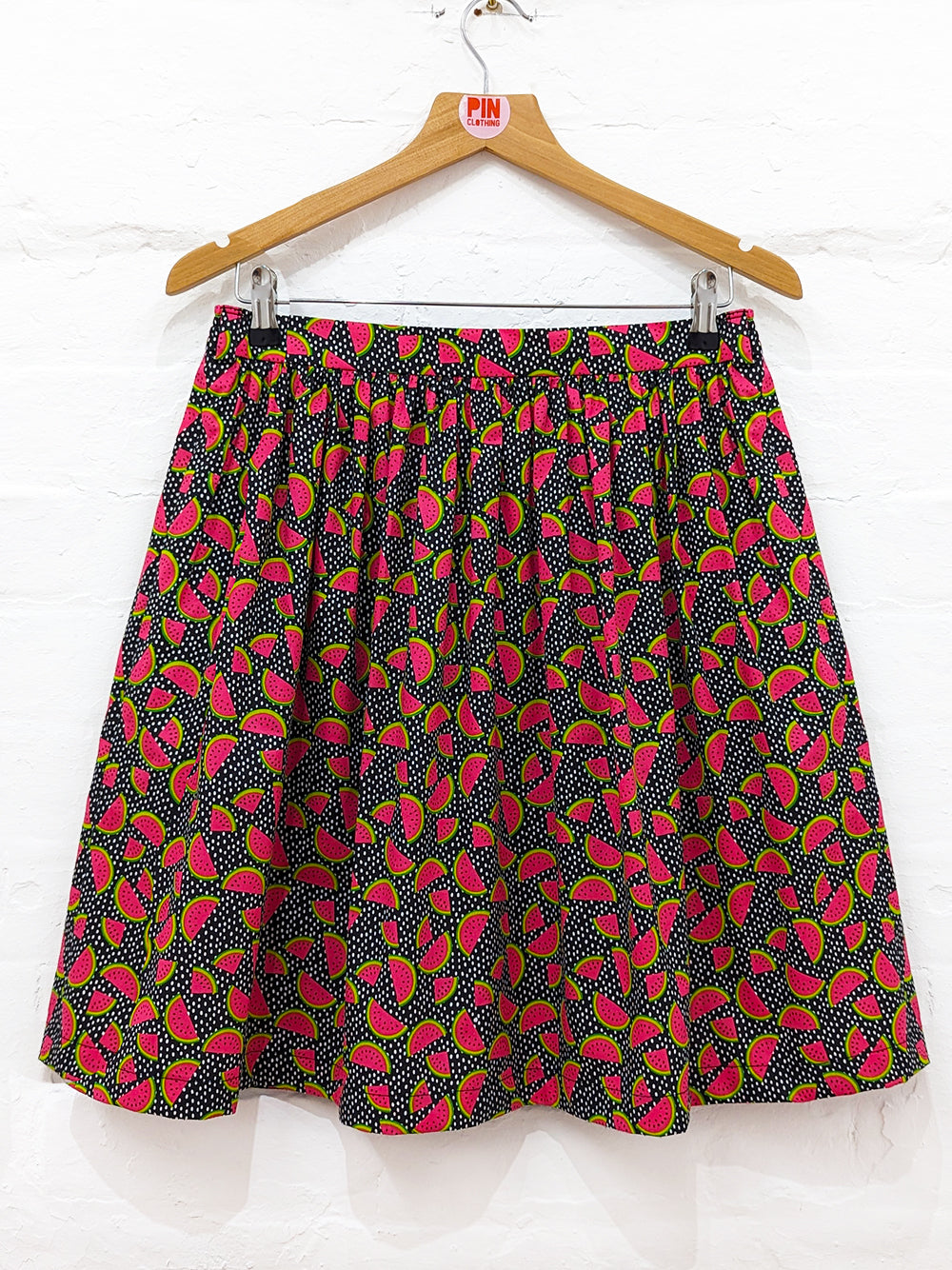 Watermelon Sugar Print High Waisted Skirt-Pin Clothing-pinclothing.co.uk