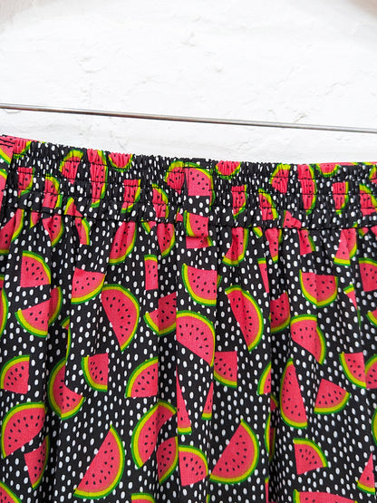 Watermelon Sugar Print High Waisted Skirt-Pin Clothing-pinclothing.co.uk