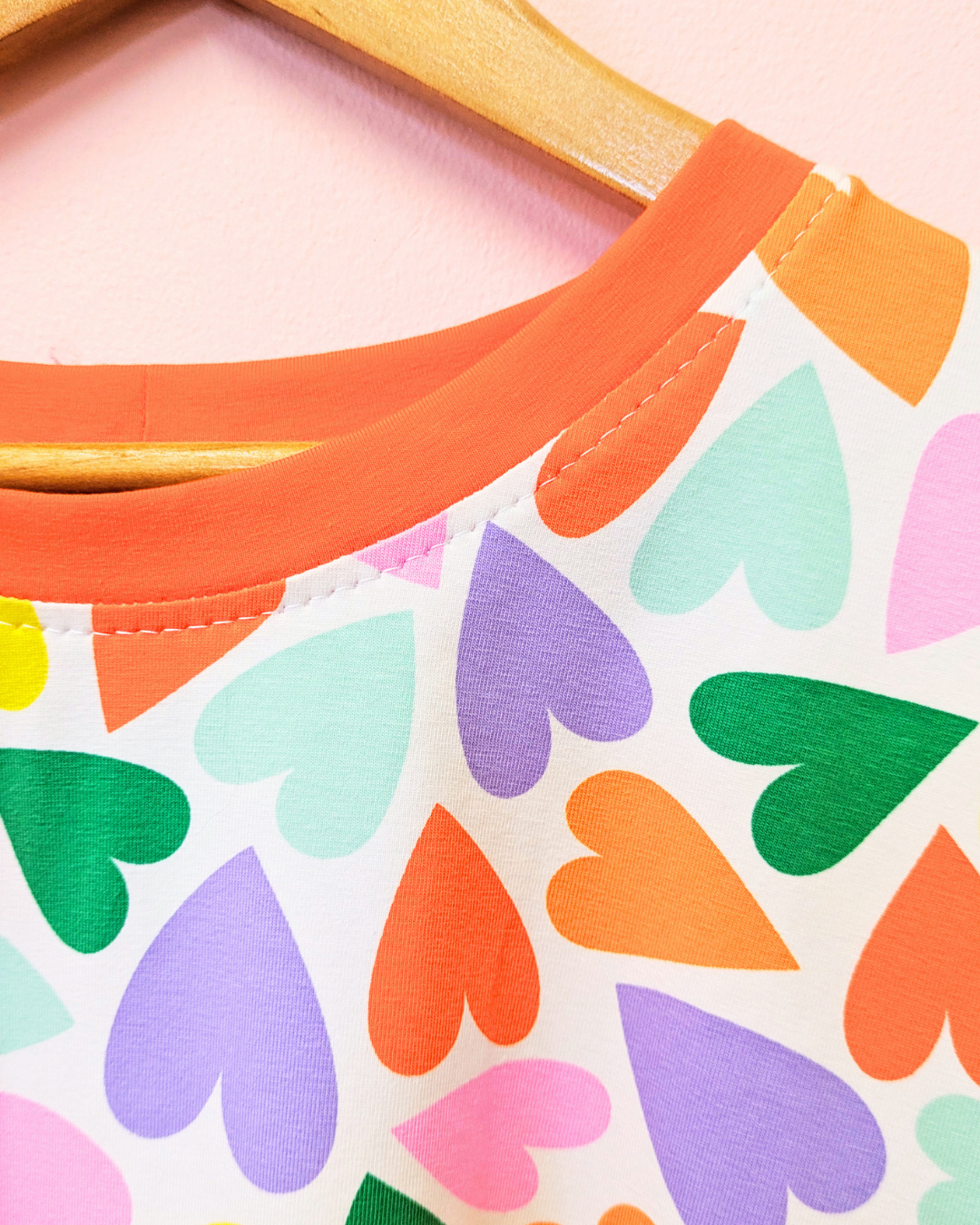 Rainbow Hearts Boxy Top
