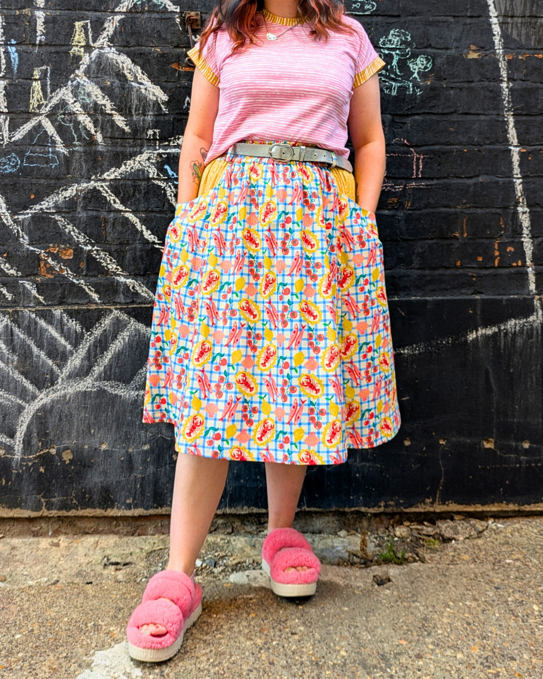 Seafood Picnic Pocket Skirt