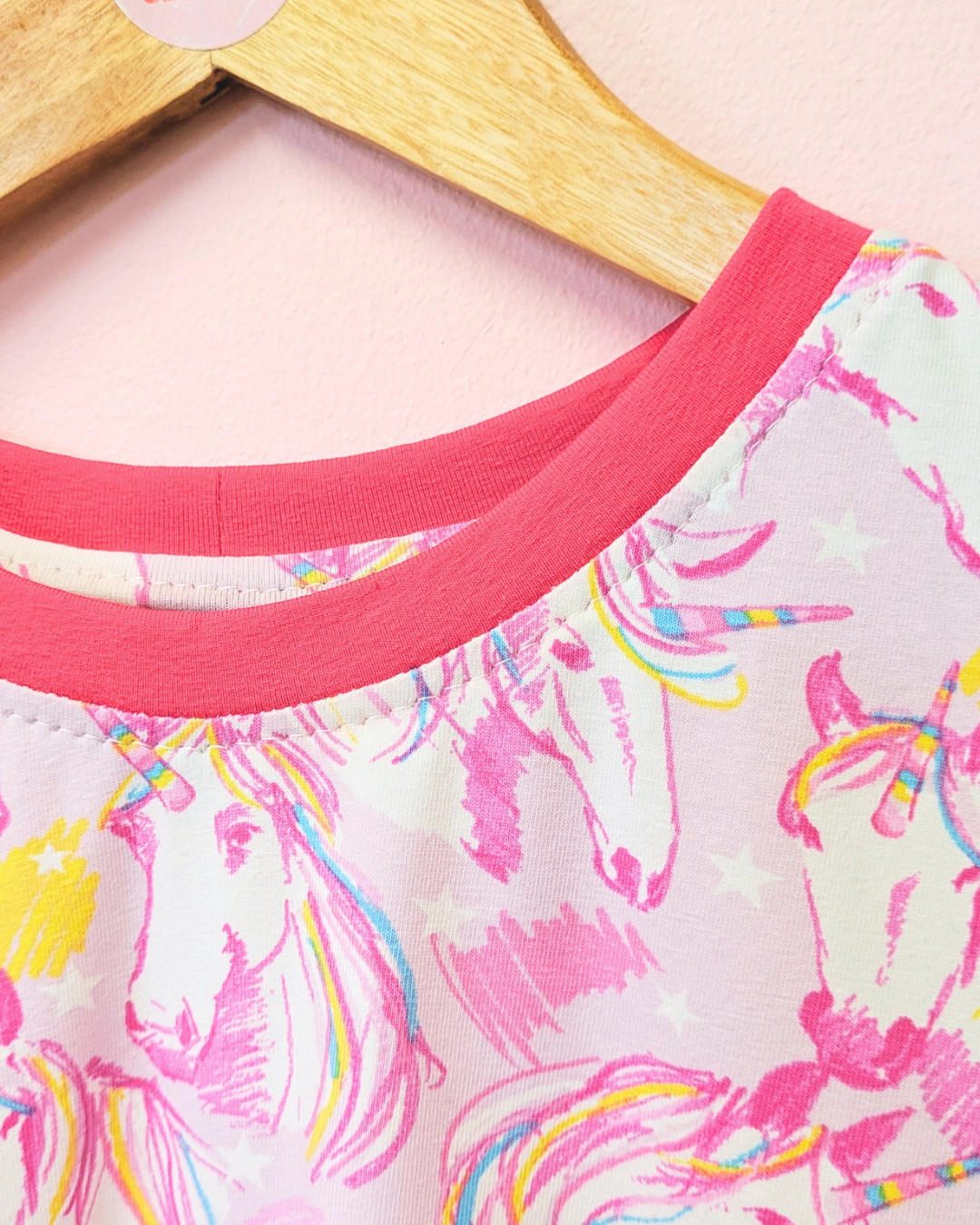 Pink Unicorn Boxy Top