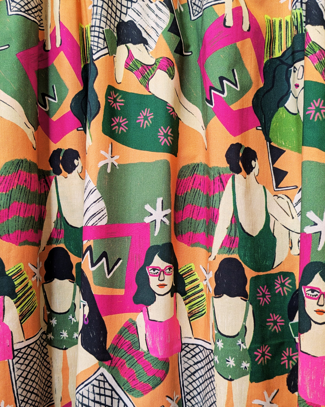 Retro Pool Party Pocket Skirt Size 20 - 22