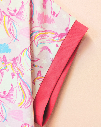 Pink Unicorn Boxy Top