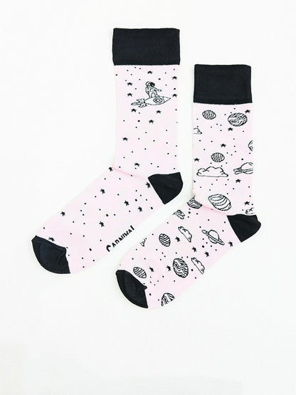 Space Man Lilac Odd Socks-Carnival Socks-pinclothing.co.uk